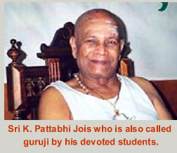 Sri K. Pattabhi Jois who is also called guruji by his devoted students.